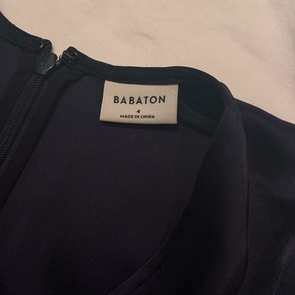 silk navy blue dress from Babaton - Picture 3 of 4